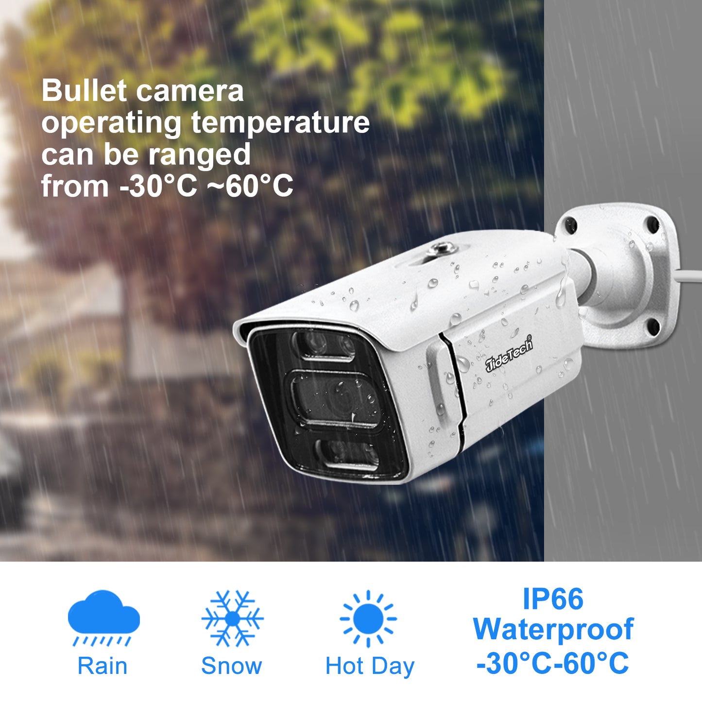 JideTech 5MP/8MP 8CH POE PTZ Cameras IP Security Camera System (NK13-8H-5MP)