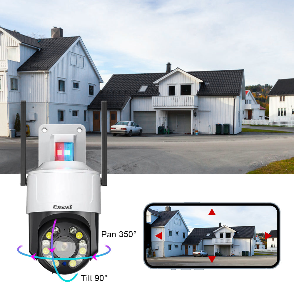 JideTech 3.5inch 5X Zoom 4G (Red & Blue Alert ) PTZ Camera  (Q6-5X-2MP4G)