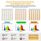 JideTech LED Grow Light 200W 4x4ft Coverage Full Spectrum Veg & Bloom Dimmer Timer (200W SPF2000PRO)