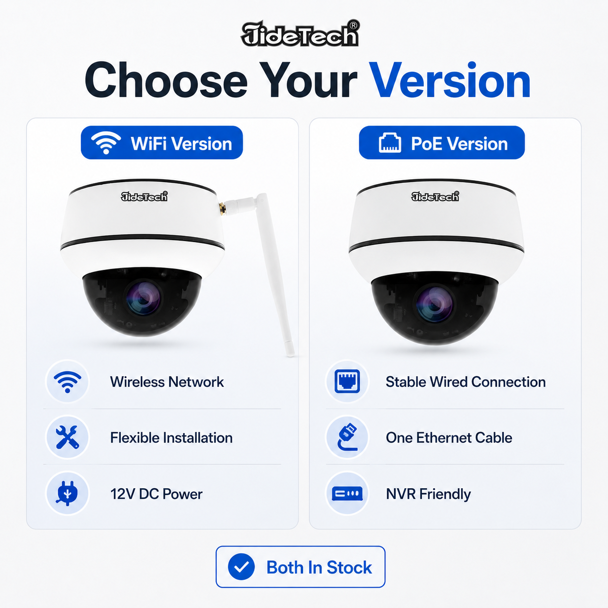 JideTech 5MP Wifi 5X Optical Zoom PTZ Kamera (P1-5X-5MPW)