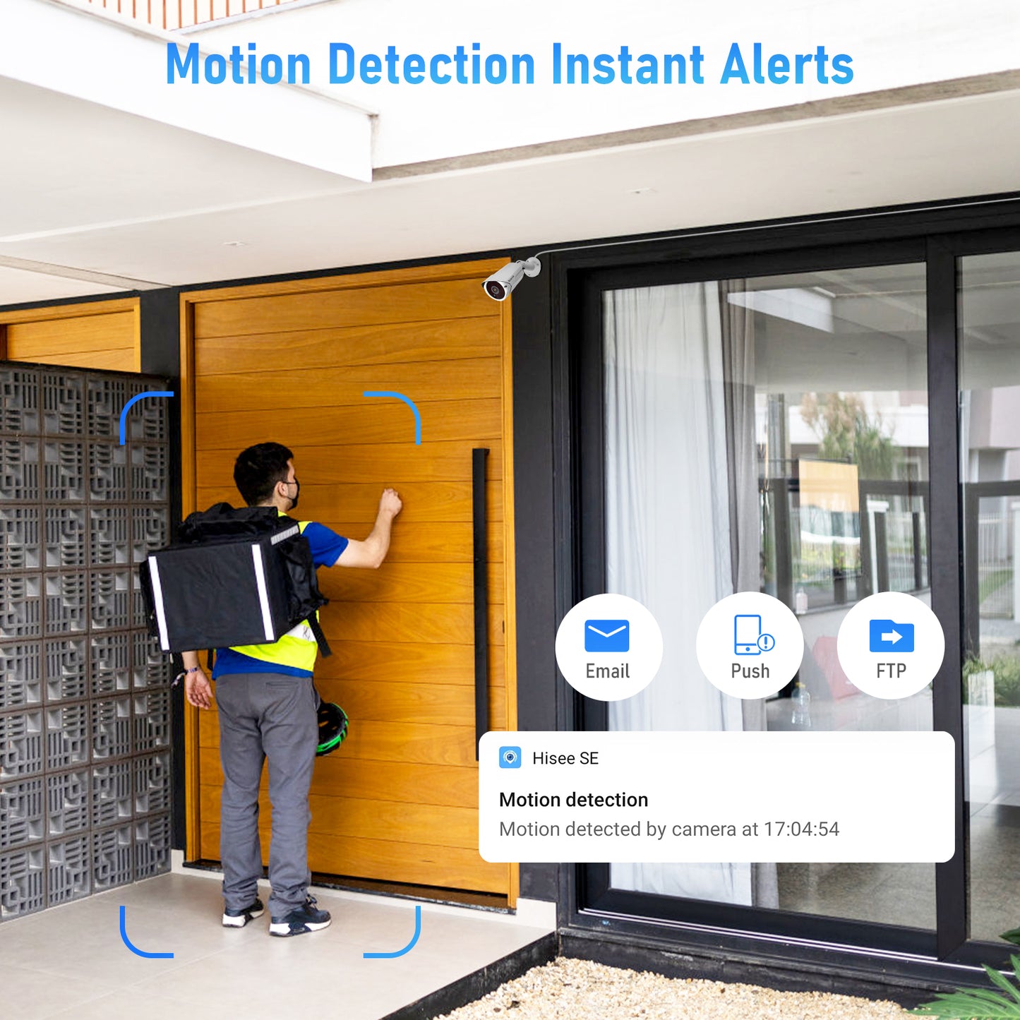JideTech 5MP POE Bullet IP Security Camera Night Vision Waterproof IP66 (BC1-5MP)