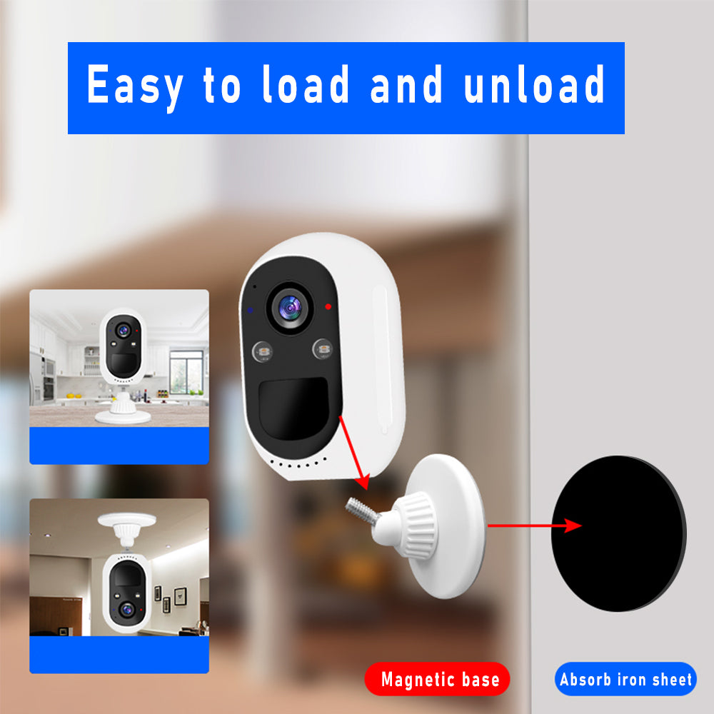 JideTech 4MP Solar Powered Wireless Desktop Indoor Camera(BA13-4MP)