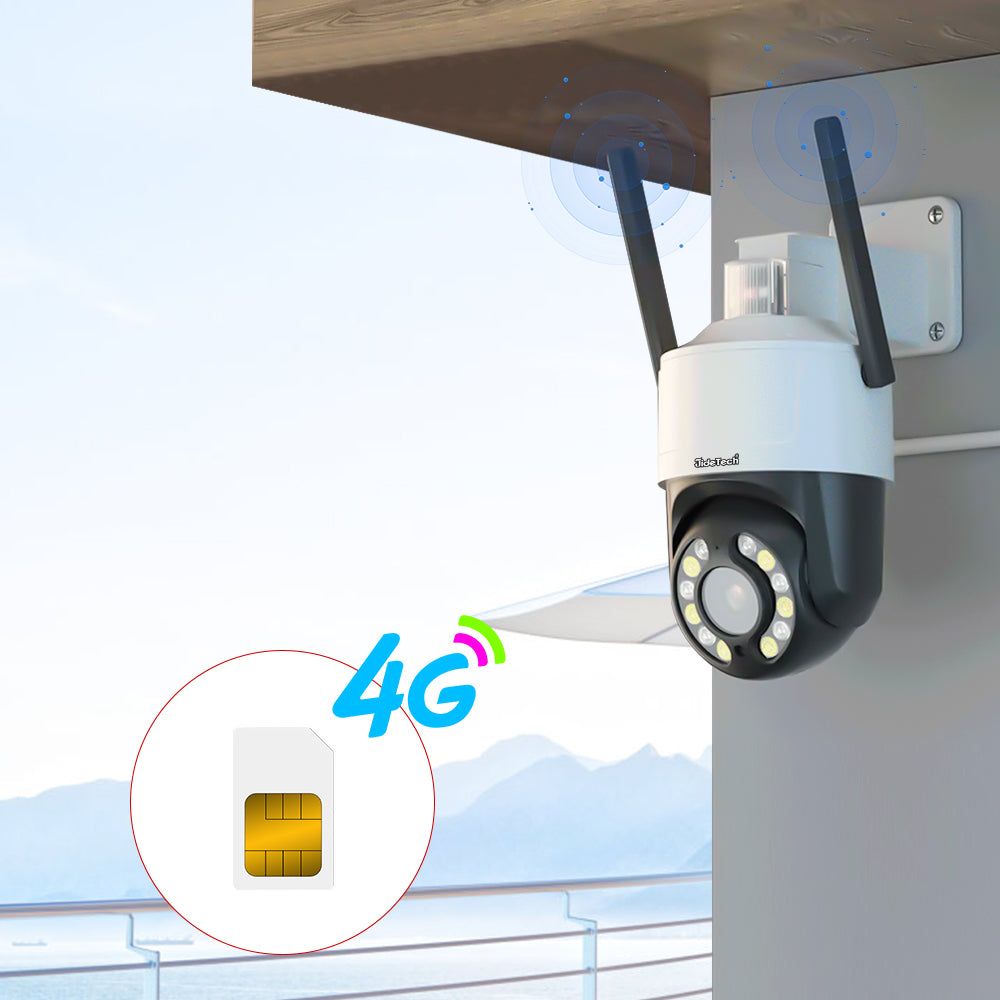 JideTech 3.5inch 5X Zoom 4G (Red & Blue Alert ) PTZ Camera  (Q6-5X-2MP4G)