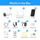 JideTech WiFi 8CH 4MP Mini Solar Powered Camera Kit(NS1-8H-4MPW)