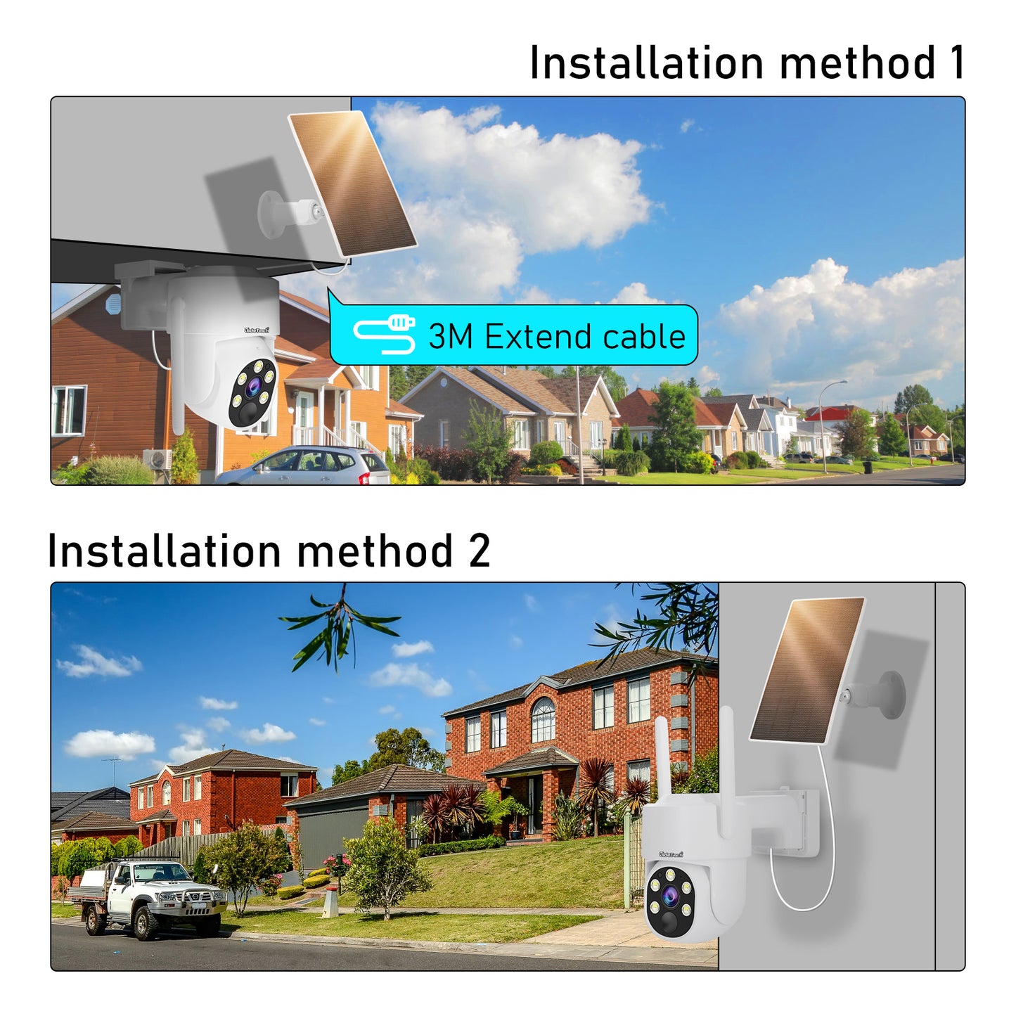 JideTech WIFI 4MP 8CH Mini Solar Power Security Camera Kit (NK7-8H-4MPW)