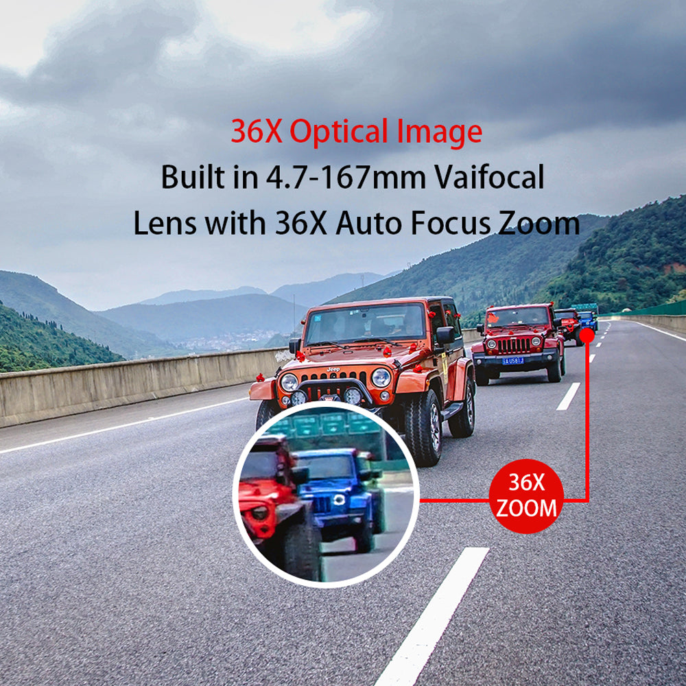 JideTech 5MP/8MP PoE 36X Zoom 8inch PTZ Surveillance Camera(P4-36X-5MP-AJ)