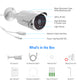 JideTech 5MP POE Bullet IP-Sicherheitskamera mit Nachtsicht, wasserdicht IP66 (BC1-5MP) 