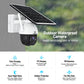JideTech 4MP WIFI Mini Solar Power Camera Real-time Push Alarm (S5-4MPW)