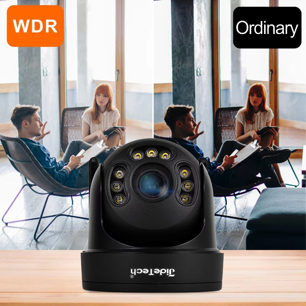 JideTech 8MP H.265 5X WiFi Optical Zoom ColorVu PTZ IP Camera