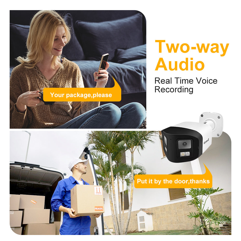 JideTech 180 ° Wide-angle 8MP Dual-Lens Camera