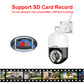 JideTech 3.5inch 10X 2MP 4G (Red & Blue Alert ) PTZ Camera  (Q7-10X-2MP4G)