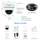 JideTech 5MP/8MP PoE Dome PTZ Camera 5X Zoom Auto Tracking Compatible HIKVISION (P1 PLUS-5X-5MP/8MP)