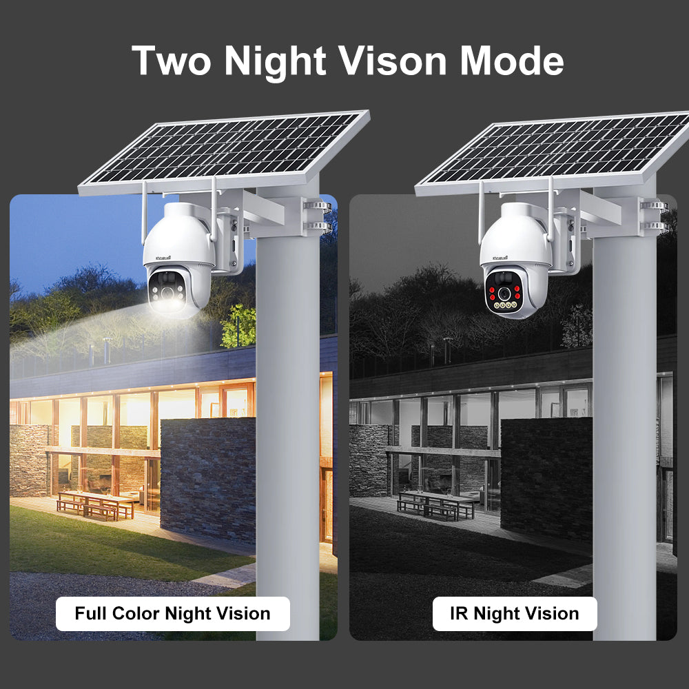 JideTech Daul Model 4G Solar PIR Camera (S1-4G(PIR))