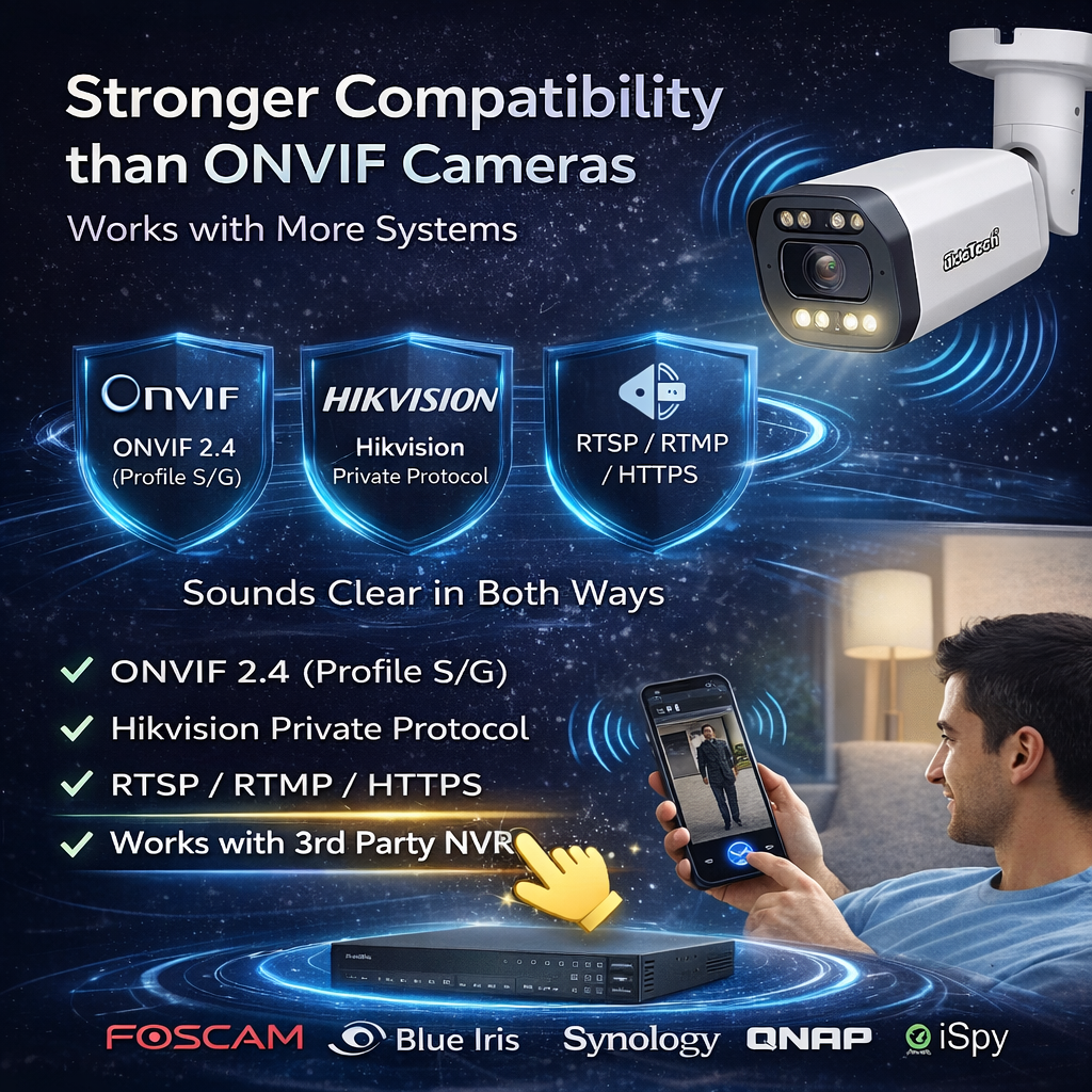 JideTech 5MP 5X Motorized Zoom Full Color Night Vision PoE IP Camera (BC2V-5MP)