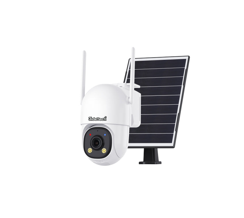 JideTech 3MP AOV 4G/Wi-Fi Solar PTZ Camera with Full Color Night Vision (A04-3MP4G)