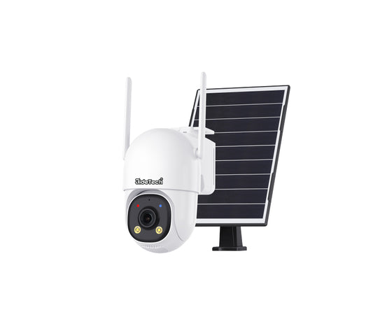 JideTech 3MP AOV 4G/Wi-Fi Solar PTZ Camera with Full Color Night Vision (A04-3MP4G)