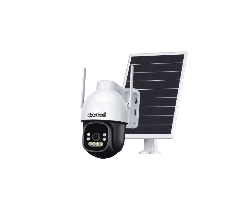 JideTech 3MP AOV 4G/Wi-Fi Solar PTZ Camera with Full Color Night Vision (A05-3MP4G)
