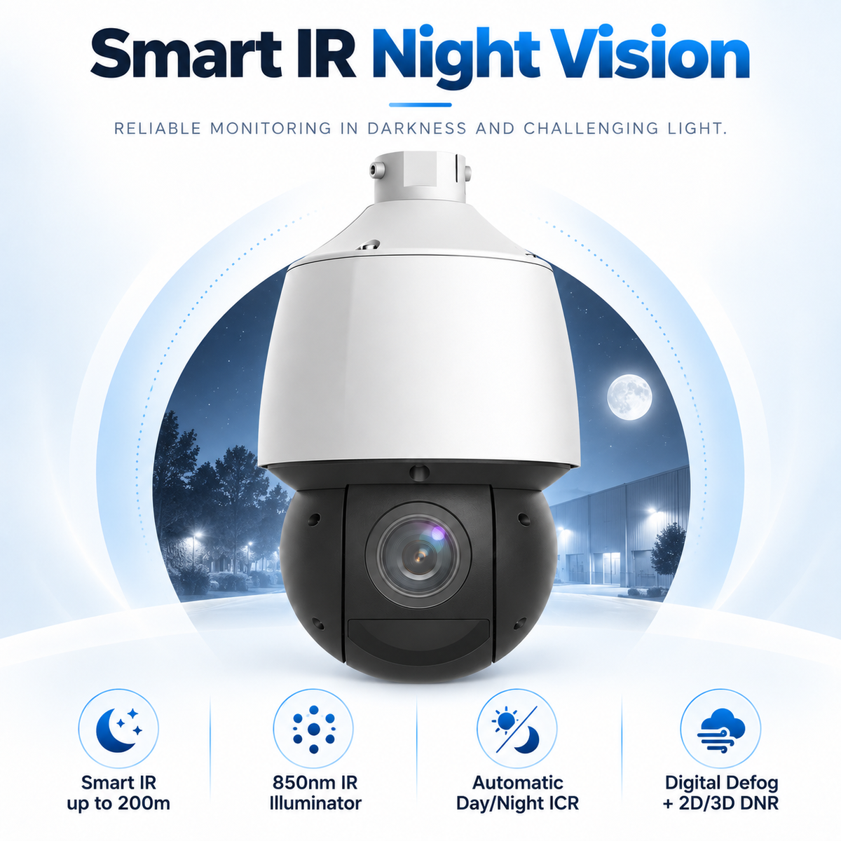 A6558 Smart IR night vision up to 200m