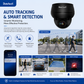 JideTech IP PoE Kamera Außen-/Innenbereich Wasserdichte IP66 Nachtsichtkamera (P1 Plus-5X-8MPB)