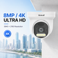 JideTech DM10 8MP PoE Turret IP Camera with Full-Color Night Vision