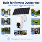 JideTech D04 3MP AOV Solar PTZ Security Camera – 4G LTE / Dual-Band WiFi