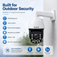 JideTech 8MP 30X Absolute Positioning PoE PTZ Camera with 500m IR Night Vision