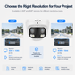 JideTech 180° Wide-Angle Dual-Lens PoE IP Camera with 4MP/8MP Options (DM12）