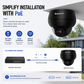 JideTech IP PoE Kamera Außen-/Innenbereich Wasserdichte IP66 Nachtsichtkamera (P1 Plus-5X-8MPB)