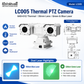 LC005 Dual 5W Green & Blue Laser Thermal PTZ Camera 640×512 35mm