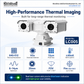 JideTech LC005 Dual Green & Blue Laser Thermal PTZ Camera | 640×512, 35mm, IP66