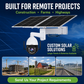 JideTech 8MP 20X 4G WiFi Solar PTZ Camera with OpenVPN, ONVIF & 80W Solar Kit