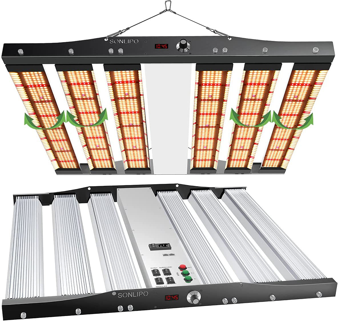 JideTech 2196 Sam-sung LEDs Full Spectrum Led Grow Light 450 W Dimmable Indoor Plant For Vertical Farming (SPC4500-450W)