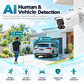 AI human and vehicle detection 12MP PoE bullet camera