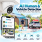 JideTech 12MP 20FPS PoE Turret IP Camera with Smart Dual Light, Human & Vehicle Detection, ONVIF