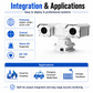LC005 8MP 40X Thermal PTZ Camera for Forest Fire Detection with Temperature Measurement