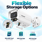 Flexible storage MicroSD NAS NVR 12MP IP camera