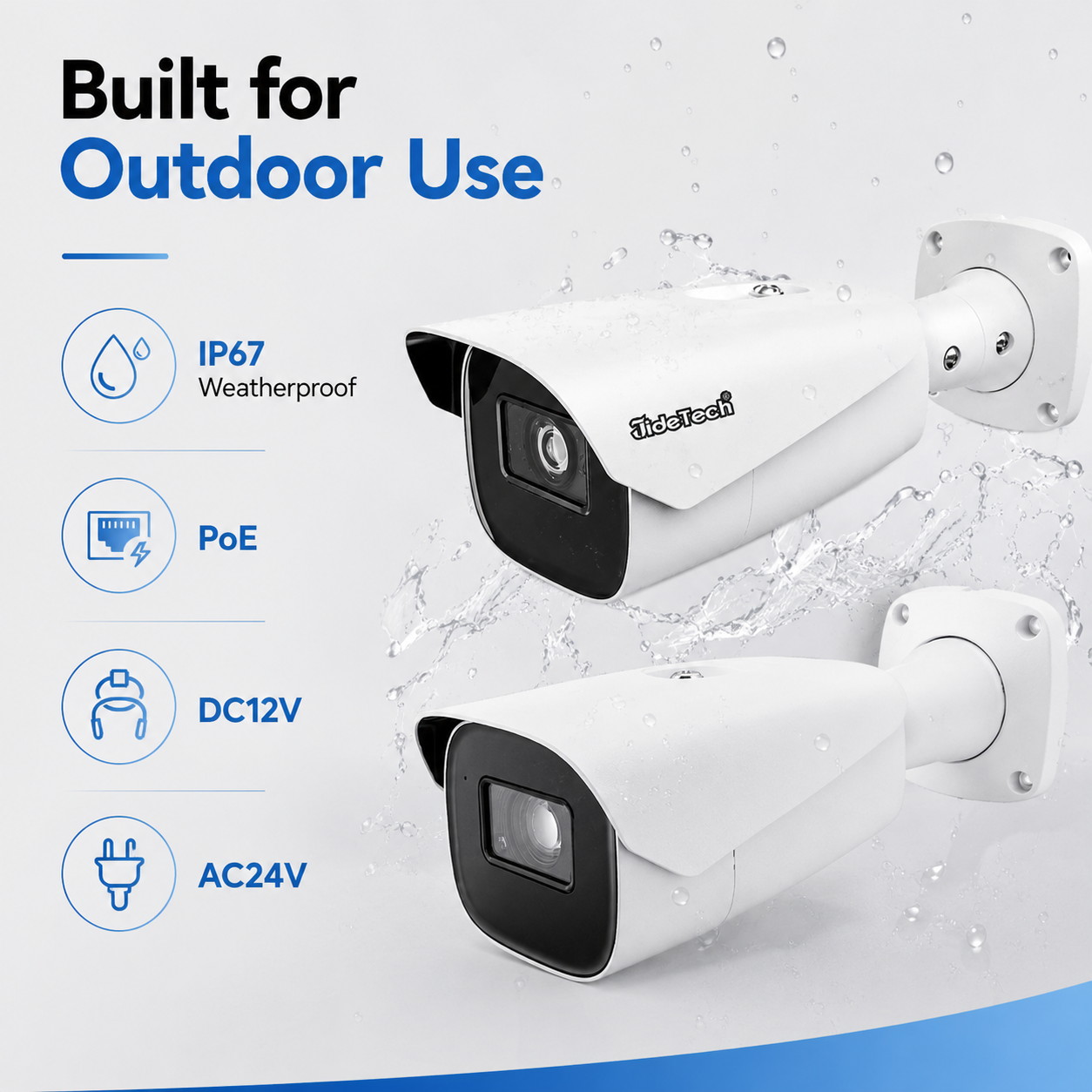 JideTech 4MP ANPR PoE Camera with 4X Motorized Zoom