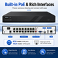 JideTech 8CH/16CH AI PoE NVR Recorder with 4K HDMI, H.265+ & ONVIF Support