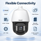JideTech A6628 ONVIF RTSP RTMP API SDK PTZ camera with 512GB microSD