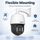 JideTech A6628 PTZ camera with optional wall mount bracket