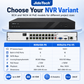 JideTech 8CH/16CH AI PoE NVR Recorder with 4K HDMI, H.265+ & ONVIF Support