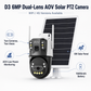 JideTech D3 6MP Dual-Lens AOV Solar PTZ Camera – WiFi / 4G LTE
