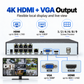 JideTech MN6108-P NVR 4K HDMI VGA output and multi-screen preview