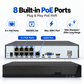 JideTech MN6108-P 8 channel PoE NVR with 8 built-in PoE ports IEEE 802.3at