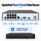 JideTech MN6108-P updated rear panel with 8 PoE ports 3.5mm audio output VGA HDMI and USB