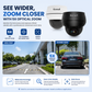 JideTech IP PoE Kamera Außen-/Innenbereich Wasserdichte IP66 Nachtsichtkamera (P1 Plus-5X-8MPB)