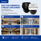 JideTech IP PoE Kamera Außen-/Innenbereich Wasserdichte IP66 Nachtsichtkamera (P1 Plus-5X-8MPB)