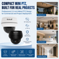 JideTech IP PoE Kamera Außen-/Innenbereich Wasserdichte IP66 Nachtsichtkamera (P1 Plus-5X-8MPB)