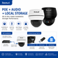 JideTech IP PoE Kamera Außen-/Innenbereich Wasserdichte IP66 Nachtsichtkamera (P1 Plus-5X-8MPB)