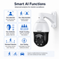 JideTech P15 PLUS 4MP PoE Starlight AI PTZ Camera – 25X/33X Zoom, 200m IR